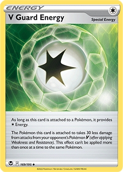 V Guard Energy REVERSE HOLO #169 - Pokemon Silver Tempest 