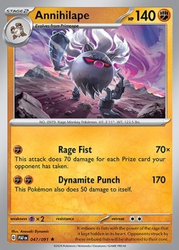 Annihilape HOLO #47 - Pokemon Paldean Fates