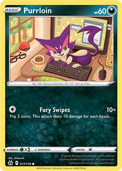 Purrloin #77 - Pokemon Crown Zenith