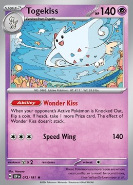 Togekiss REVERSE HOLO #72 - Pokemon Surging Sparks
