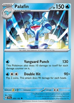 Palafin REVERSE HOLO #49 - Pokemon Temporal Forces