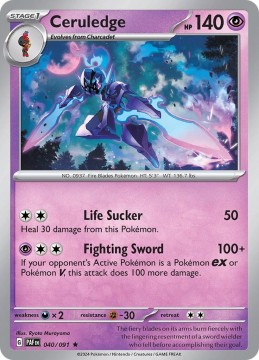 Ceruledge HOLO #40 - Pokemon Paldean Fates
