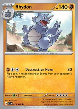 Rhydon #75 - Pokemon Stellar Crown