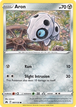Aron #87 - Pokemon Crown Zenith
