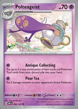 Polteageist #98 - Pokemon Obsidian Flames