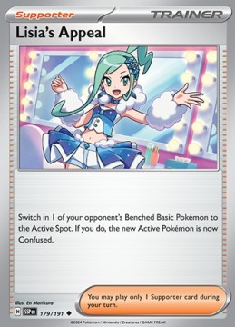 Lisia's Appeal REVERSE HOLO #179 - Pokemon Surging Sparks