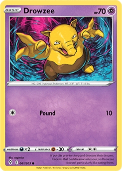 Drowzee #61 - Pokemon Evolving Skies 