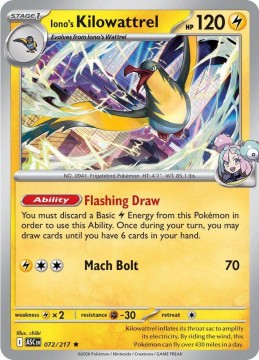 Iono's Kilowattrel POKEBALL PATTERN #72 - Pokemon Ascended Heroes