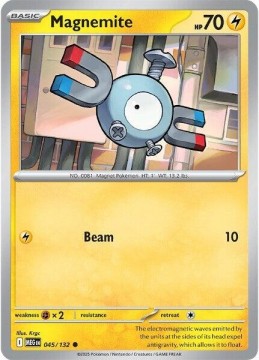 Magnemite REVERSE HOLO #45 - Pokemon Mega Evolution
