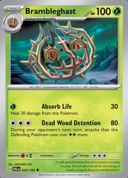 Brambleghast #24 - Pokemon Paldea Evolved