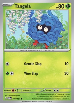 Tangela REVERSE HOLO #1 - Pokemon Twilight Masquerade