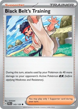Black Belt's Training REVERSE HOLO #143 - Pokemon Journey Together