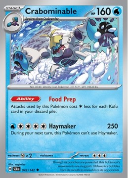 Crabominable #42 - Pokemon Stellar Crown