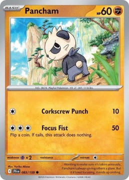 Pancham REVERSE HOLO #83 - Pokemon Journey Together