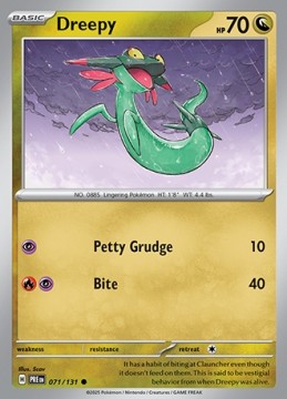 Dreepy #71 - Pokemon Prismatic Evolutions 