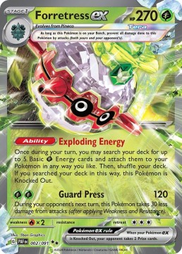 Forretress EX #2 - Pokemon Paldean Fates