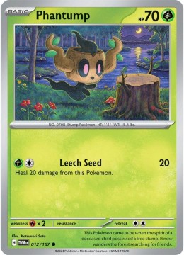 Phantump REVERSE HOLO #12 - Pokemon Twilight Masquerade