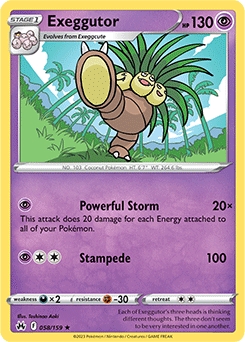 Exeggutor #58 - Pokemon Crown Zenith 