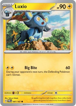 Luxio REVERSE HOLO #67 - Pokemon Twilight Masquerade