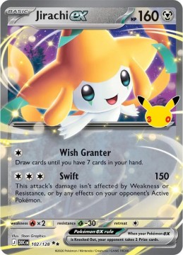 Jirachi EX #102 - Pokemon 30th Celebration 