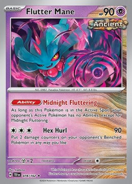 Flutter Mane REVERSE HOLO #78 - Pokemon Temporal Forces