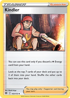 Kindler REVERSE HOLO #143 - Pokemon Brilliant Stars
