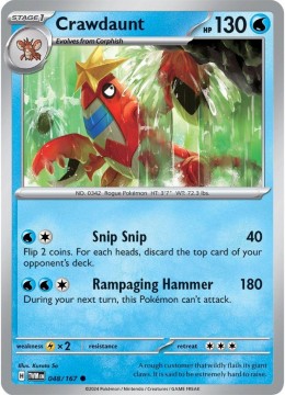Crawdaunt #48 - Pokemon Twilight Masquerade
