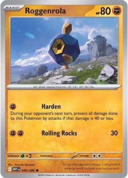 Roggenrola POKEBALL HOLO #46 - Pokemon White Flare