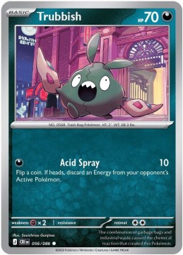 Trubbish REVERSE HOLO #56 - Pokemon Chaos Rising