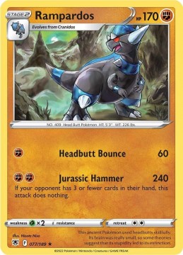 Rampardos HOLO #77 - Pokemon Astral Radiance
