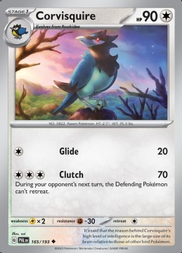 Corvisquire #165 - Pokemon Paldea Evolved