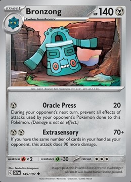 Bronzong #145 - Pokemon Obsidian Flames 