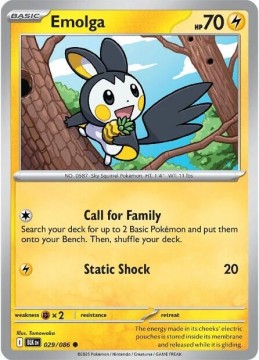 Emolga #29 - Pokemon Black Bolt