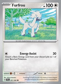 Furfrou REVERSE HOLO #51 - Pokemon Shrouded Fable