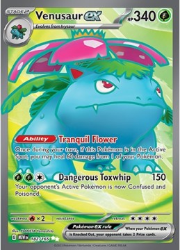 Venusaur EX #182 - Pokemon Scarlet & Violet 151