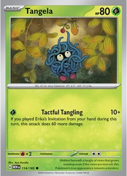 Tangela REVERSE HOLO #114 - Pokemon Scarlet & Violet 151
