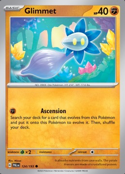 Glimmet REVERSE HOLO #124 - Pokemon Paldea Evolved