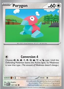 Porygon #137 - Pokemon Scarlet & Violet 151