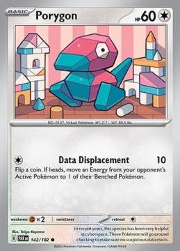Porygon REVERSE HOLO #142 - Pokemon Paradox Rift
