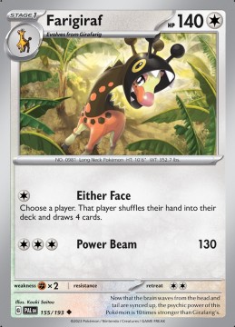 Farigiraf #155 - Pokemon Paldea Evolved 