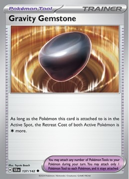 Gravity Gemstone REVERSE HOLO #137 - Pokemon Stellar Crown