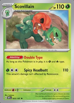 Scovillain HOLO #25 - Pokemon Obsidian Flames