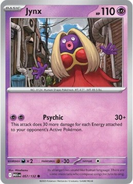 Jynx REVERSE HOLO #57 - Pokemon Mega Evolution