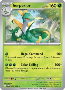 Serperior HOLO #6 - Pokemon Perfect Order 
