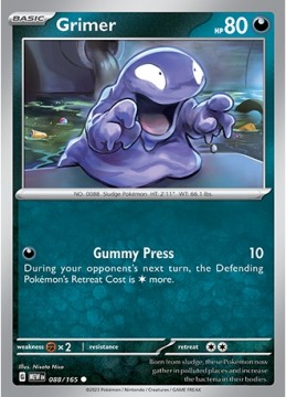 Grimer REVERSE HOLO #88 - Pokemon Scarlet & Violet 151 