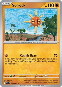 Solrock POKEBALL PATTERN #106 - Pokemon Ascended Heroes