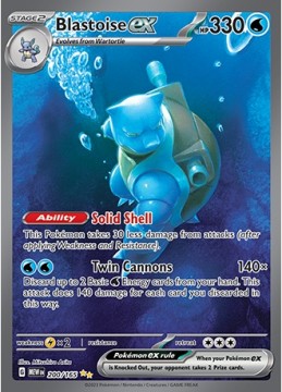 Blastoise EX #200 - Pokemon Scarlet & Violet 151