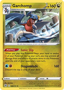 Garchomp HOLO #109 - Pokemon Brilliant Stars