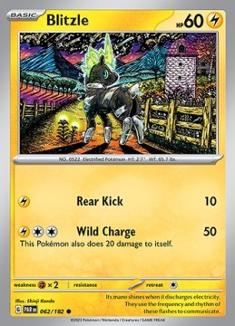 Blitzle REVERSE HOLO #62 - Pokemon Paradox Rift