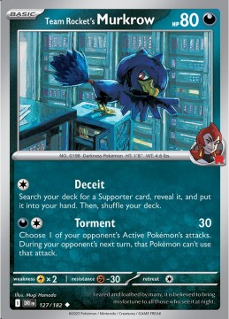Team Rocket's Murkrow #127 - Pokemon Destined Rivals